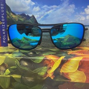 BNIB Maui Jim Sport MJ 437 Black w Mirror Polarized Unisex style